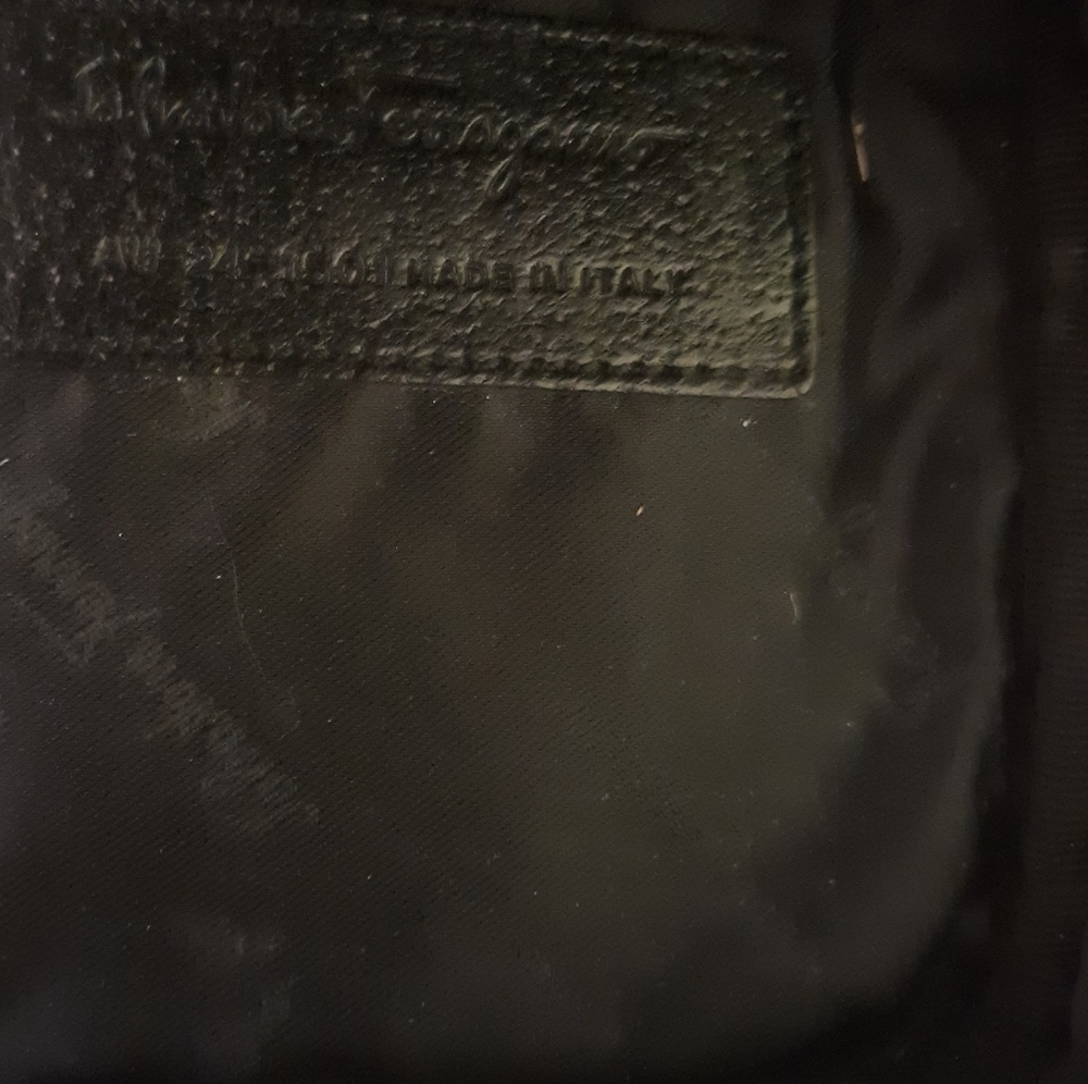 Salvatore ferragamo RARE vtg leather pouch clutch - Picture 8 of 8
